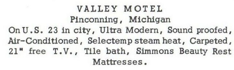 Valley Motel - Vintage Postcard
